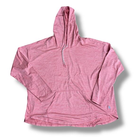 Eddie Bauer Women’s Size 2XL Tall Pink Heather Resolution Stretch Hoodie - Picture 2 of 6